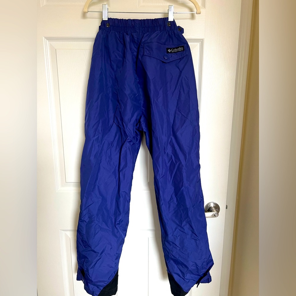 Womens Blue snow ski sled winter outdoor elastic adjustable pants size 8